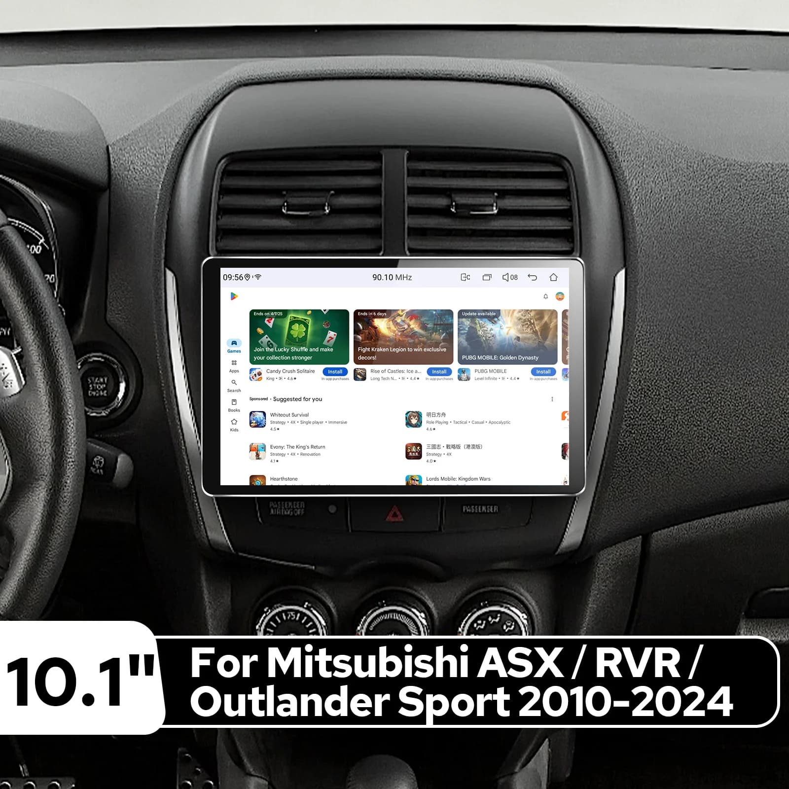 Android Head Unit for Mitsubishi ASX RVR Outlander Sport 2010-2024 1280×800 Wireless CarPlay Android Auto with Complete Wiring