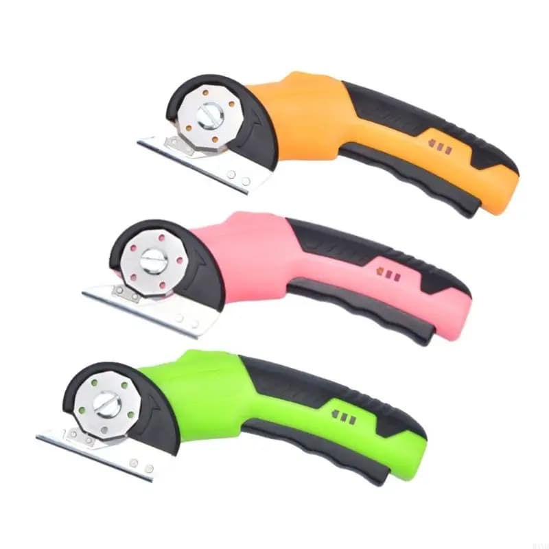 Safe Electric Scissors Featuring Protections Switching Button for Accident Prevention During Use with a Sharply Blade M4YD