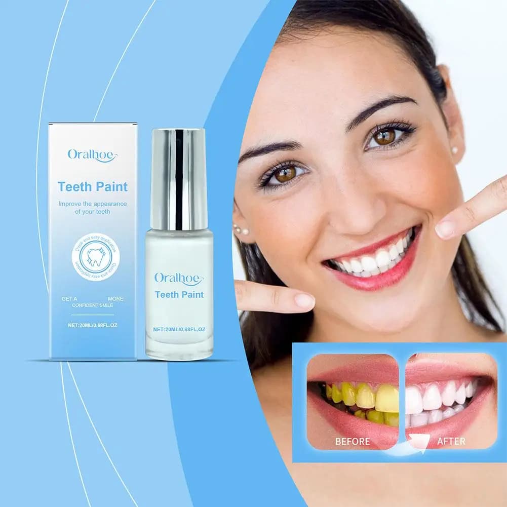 Kit di vernice sbiancante per denti per sbiancare i denti, rimuovere pigmenti e macchie dei denti, vernice bianca naturale istantanea Smalto per denti delicato attillato