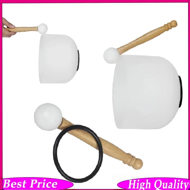 Rubber Mallet Stick Beater For Crystal Singing Bowl Professional Buddha Sound Bowl Striker With Rubber Ring Yoga Meditation