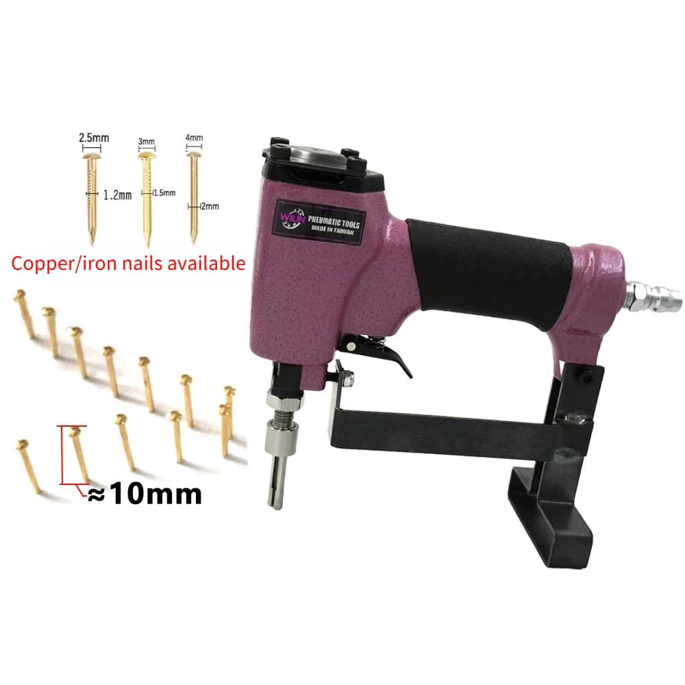 Pistola pneumatica per String Art 3mm Piccoli chiodi Brad rivestiti in rame Creatore di arte decorativa 3D