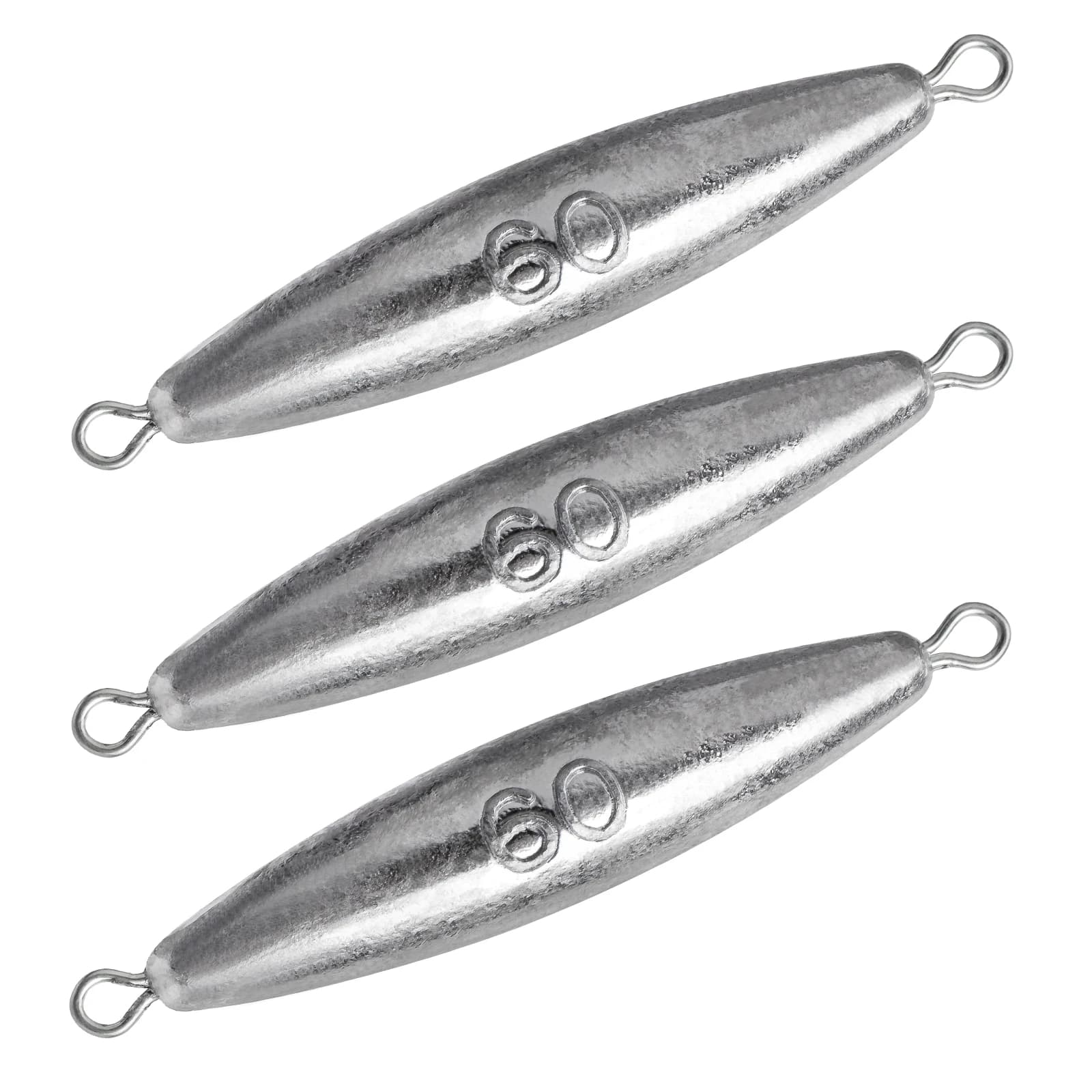 THKFISH 10pcs Fishing Weights Sinkers 30g 40g 50g 60g 70g 80g Drop Shot Lead Sinker For Carolina Rig 360° Rotation Ring Weight