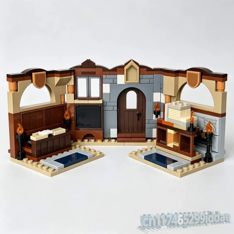 234PCS Magical School Classroom Modular MOC Model Custom Puzzle Building Blocks Assembly Educational Toy Gifts Creative Display