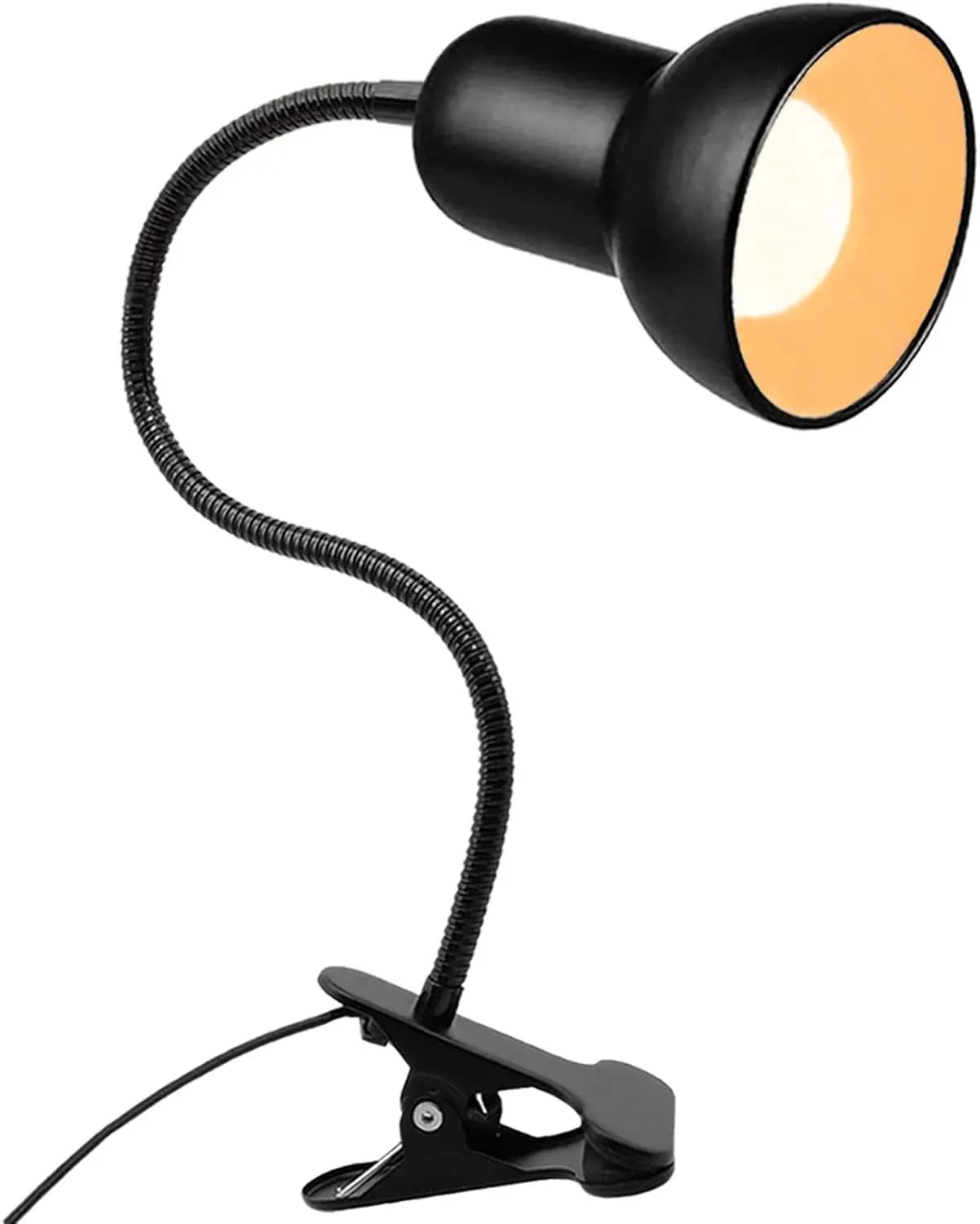 Lampada da scrivania flessibile con rotazione a 360° ° Clip Girevole, Lampada da Lettura Portatile a Collo d'Oca per Casa, Ufficio, Camera da Letto