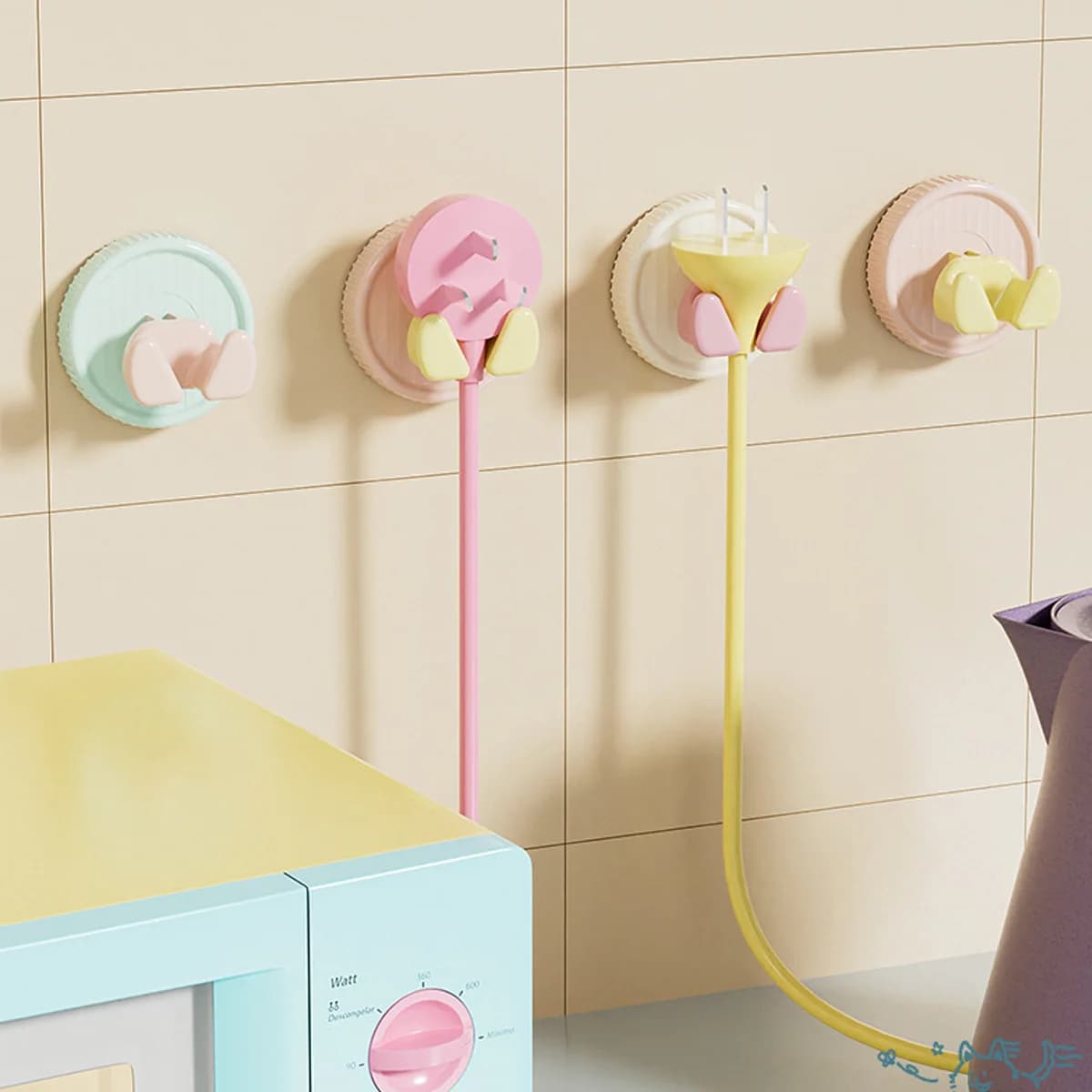 Ventosa montata a parete color caramello Gancio a doppia testa Gancio a ventosa senza foratura per asciugamani di carta da appendere impermeabili da bagno