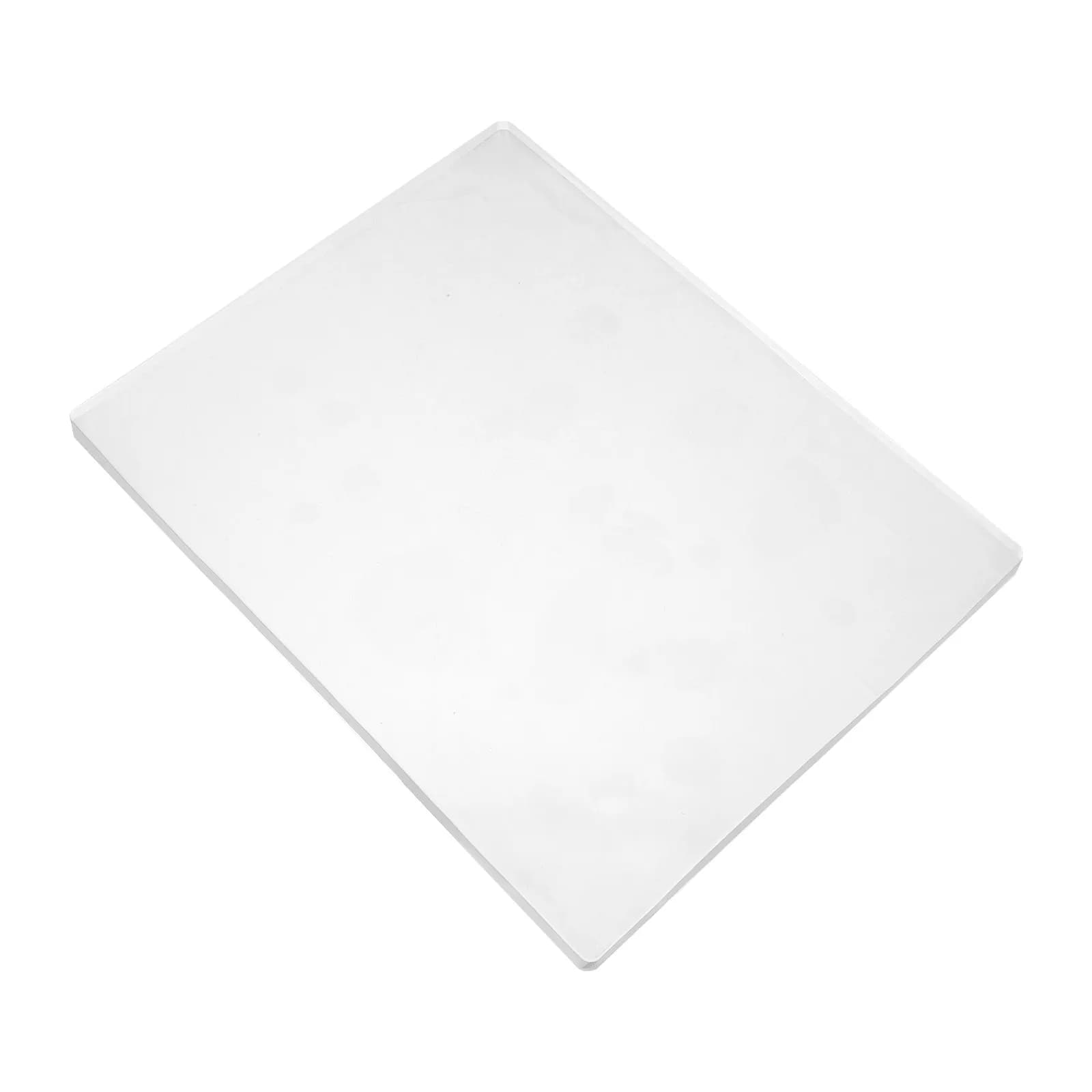 Non Slip Silicone Plant Mat Transparent Pot Bottom Protector Indoor Flowerpots Office Desk Window Sill Floor Size 9.8x7.8 Inch