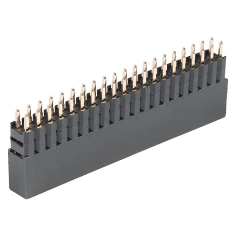 2 x20-pin 0.1 "Female Extra High GPIO Stackable Header for Raspberry Pi A +/B +/Pi 2/Pi 3 (packaging 5)