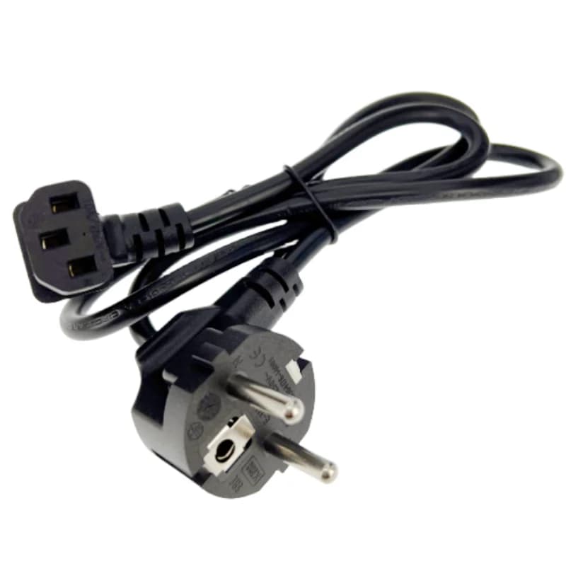 Cavo di alimentazione UE per computer C13 angolato Spina adattatore tipo F europeo a cavo di prolunga IEC C13 per monitor PDU Antminer Stampante 1 m