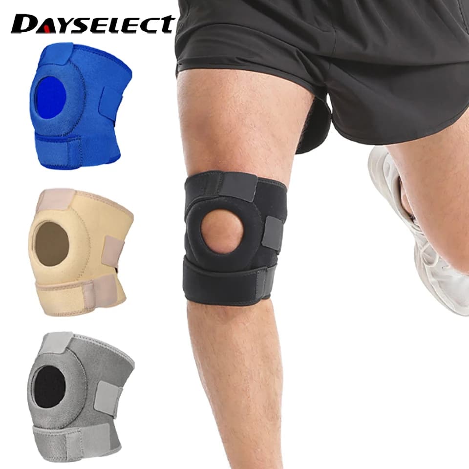 1 pcs adjustable sports knee pads open breathable knee pads rope for jumping summer running tennis menisco protection equipment unisex