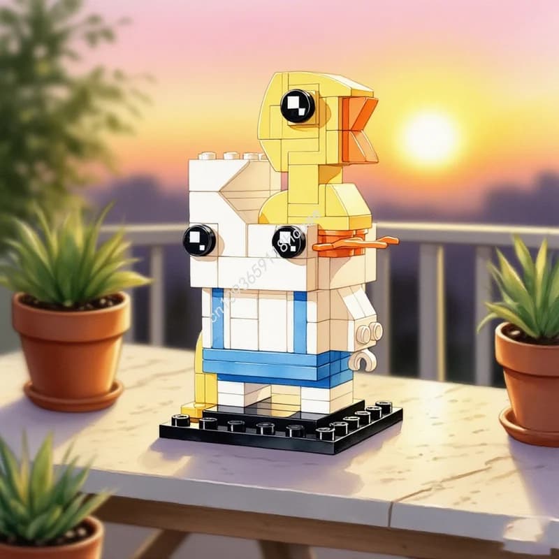 135 pz MOC Cracked Jack Secchio della Spazzatura BricKidz Brickheadz Modello di Costruzione di Blocchi Giocattolo Architettura Idea Regalo Di Natale Per Bambini