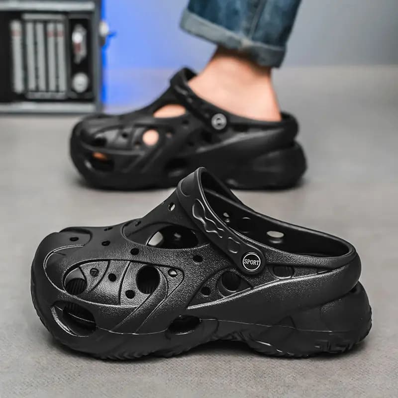 Anti-slip beach slippers with plateau in height Pantofola with male hole Comode summer slides casual Sale cheap liquidation Eva Men's shoes for adults