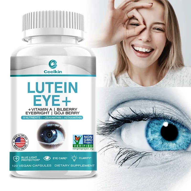 Lutein supplement - Vitamin A + Blueberry + Goji Berries for Alleviare l'Affaticamento e la Secchezza degli Occhi in Capsules