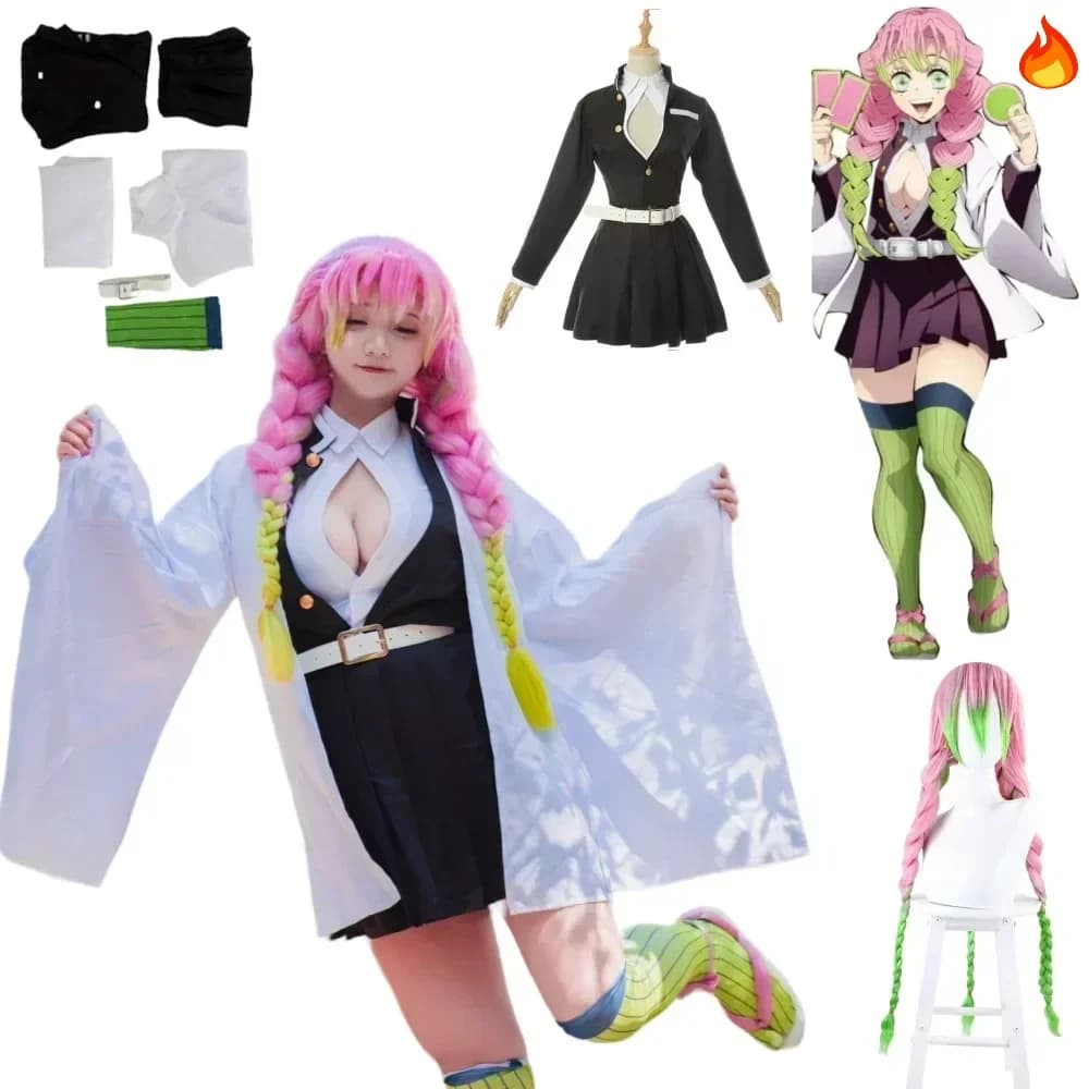 Anime Costume Cosplay Halloween Women Adult Clothes Wig Uniform Women's Costume