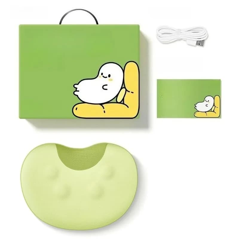 Cuscino Massaggiante Bean Pinch per Collo, Schiena, Lombare e Trapezi, con Funzione Impastante per Spalle e Collo