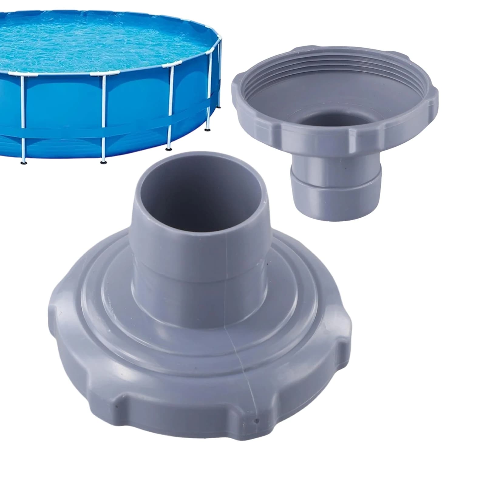 Pool Hose Adapter Universal Threaded Connector Vacuum Pump Fitting Replacement for Inflatable Pool Garden Backyard