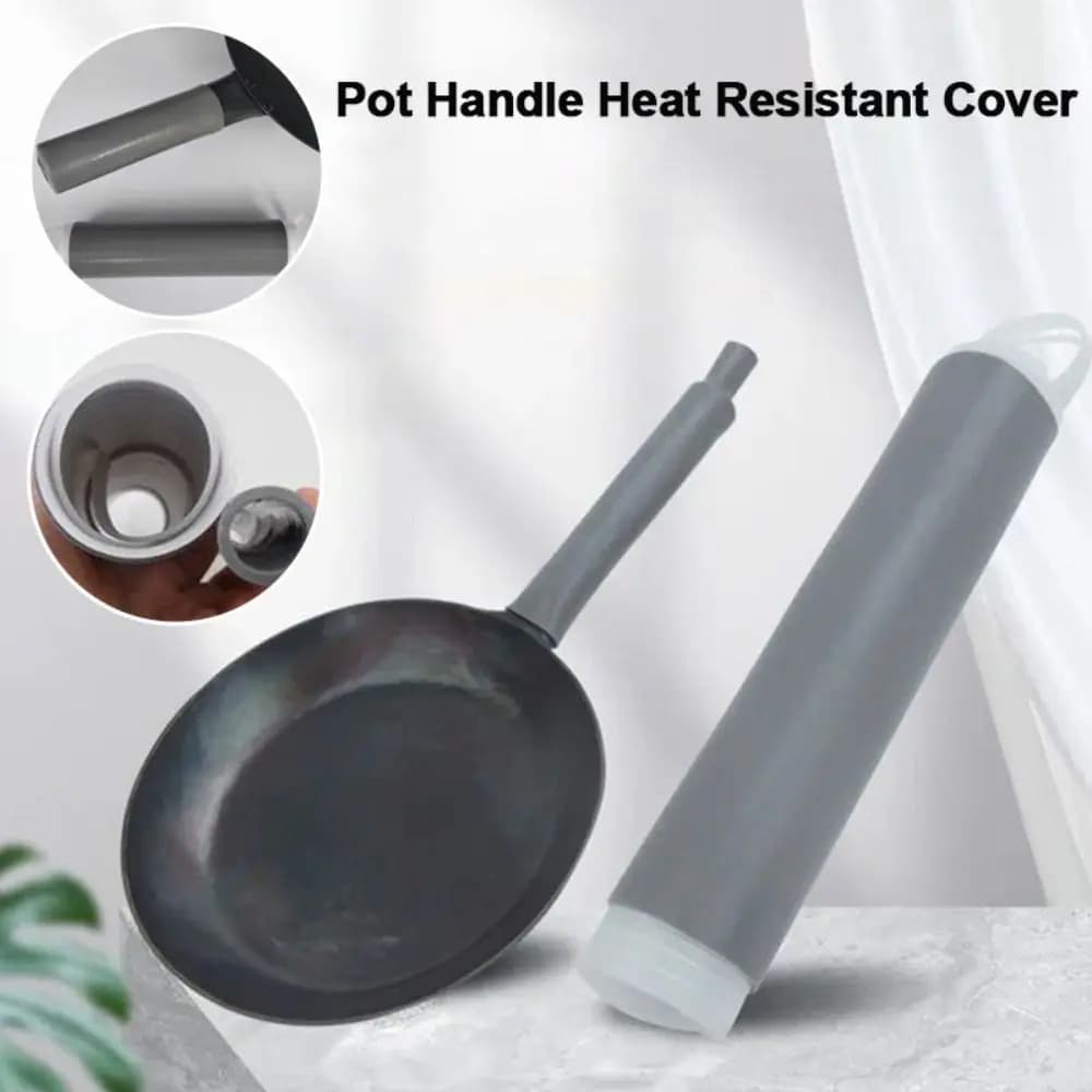 Rubber handle heat-resistant cover soft protection Anti-coating support for hot handle sleeve for pan sleeve