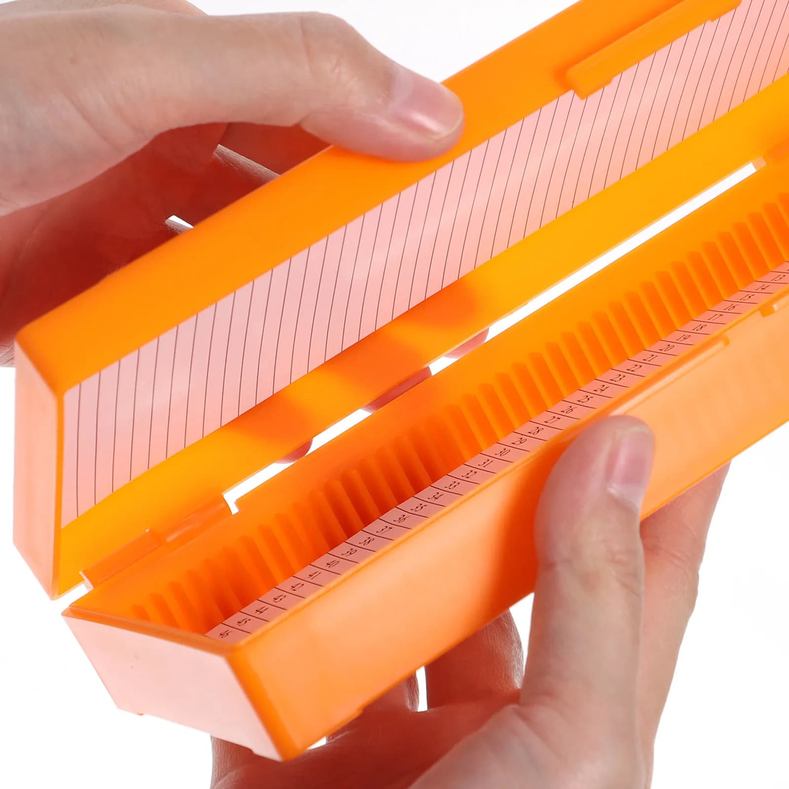 Scatola porta vetrini per microscopio in robusto materiale ABS, organizer per vetrini da laboratorio per aula e laboratorio domestico