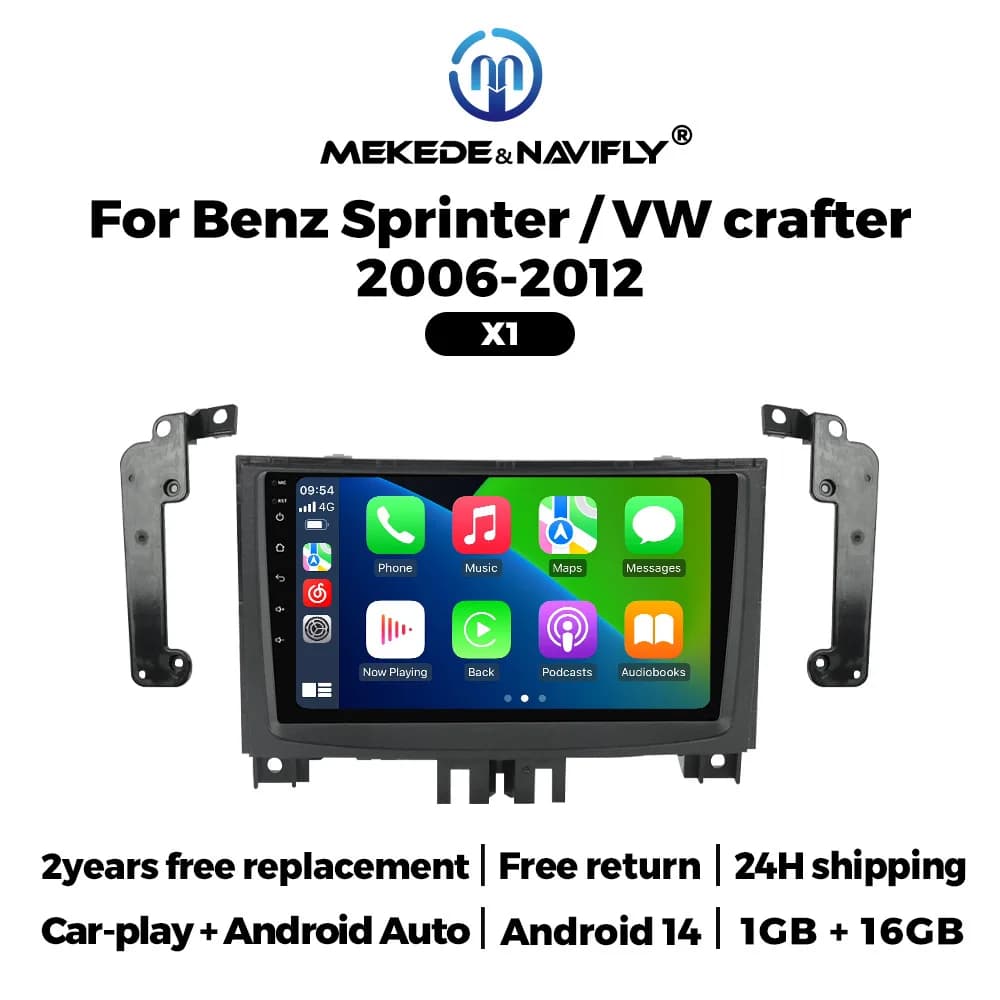 NaviFly 10 pollici Amart Multimedia Carplay Radio per Mercedes Benz Sprinter 2006-2017 Crafter Wireless Android Auto Car HD Screen