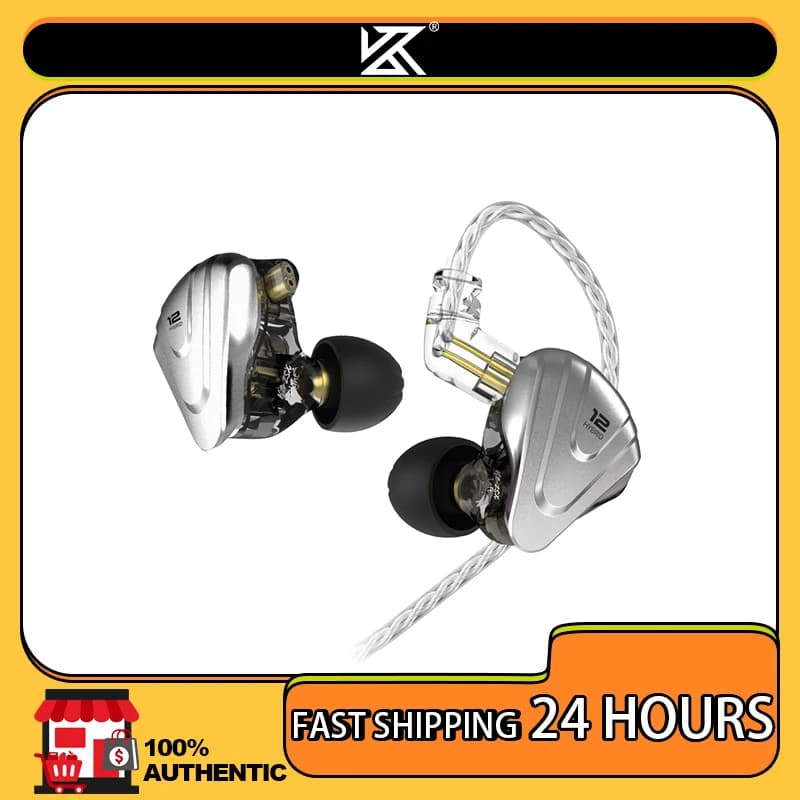 KZ ZSX Terminator Cuffie in metallo 5BA + 1DD Hybrid 12 driver HIFI Bass Auricolari In-Ear Monitor Auricolari con cancellazione del rumore