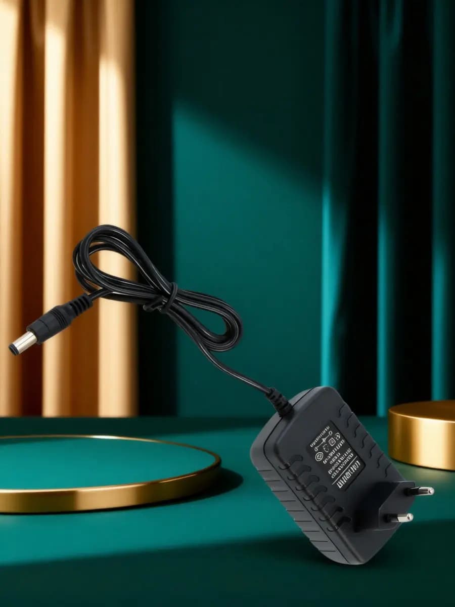 Black 5V 2000Ma 3.5mm Outer 1.35mm Inner Diameter Power Adapter Ac 100-240V Eu Plug Compact Travel Charger Adapter