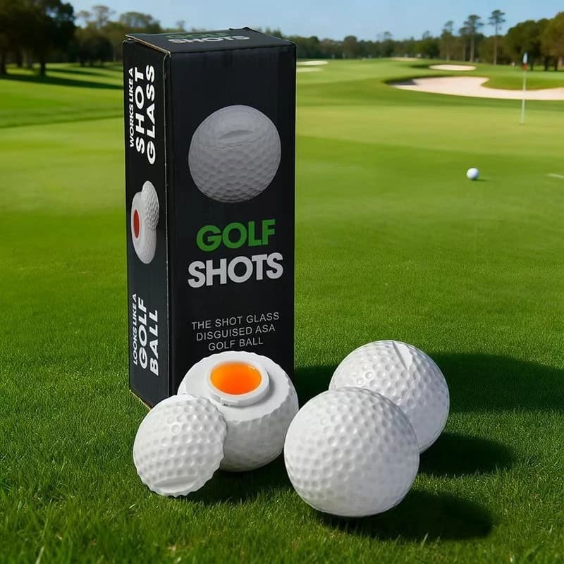 Set di 1/3 Bicchieri da Whisky a Forma di Pallina da Golf, Bicchieri Originali per Scotch, Bourbon e Cocktail, Regalo per Amanti del Golf
