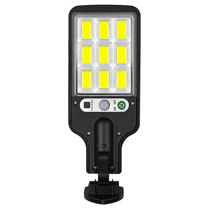 A74E-Outdoor Solar Street Lamp With 3 Mode Waterproof Motion Sensor Security Lighting For Garden Yard