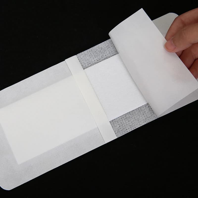 10 pz 10 cm x 25 cm Tessuto non tessuto traspirante Medicazione medica per ferite Adesivo Adesivi per ferite di grandi dimensioni Confezione individuale