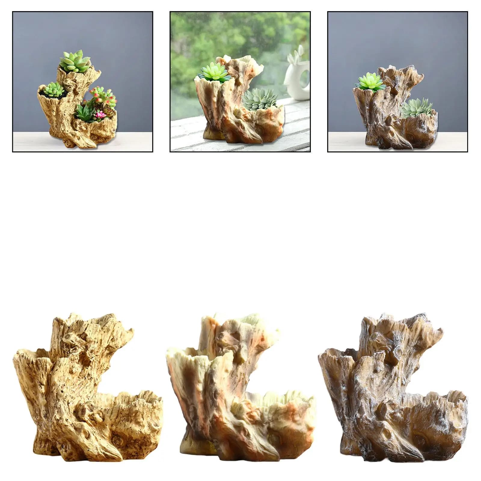Flower Vase Flower Vase Artificial Vase Wooden Vase Vessels Symbolic Tree Suit Creative