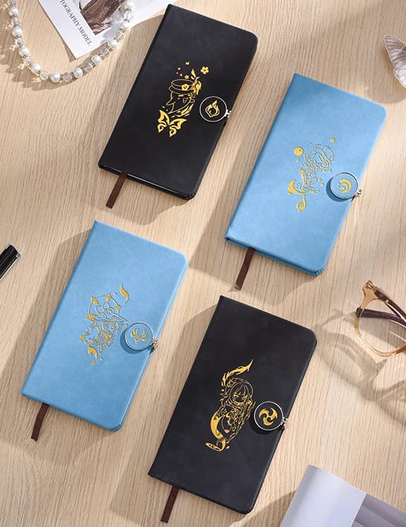 Anime Genshin Impact Furina Hu Tao Wanderer Cosplay Notebook Ambito Regalo
