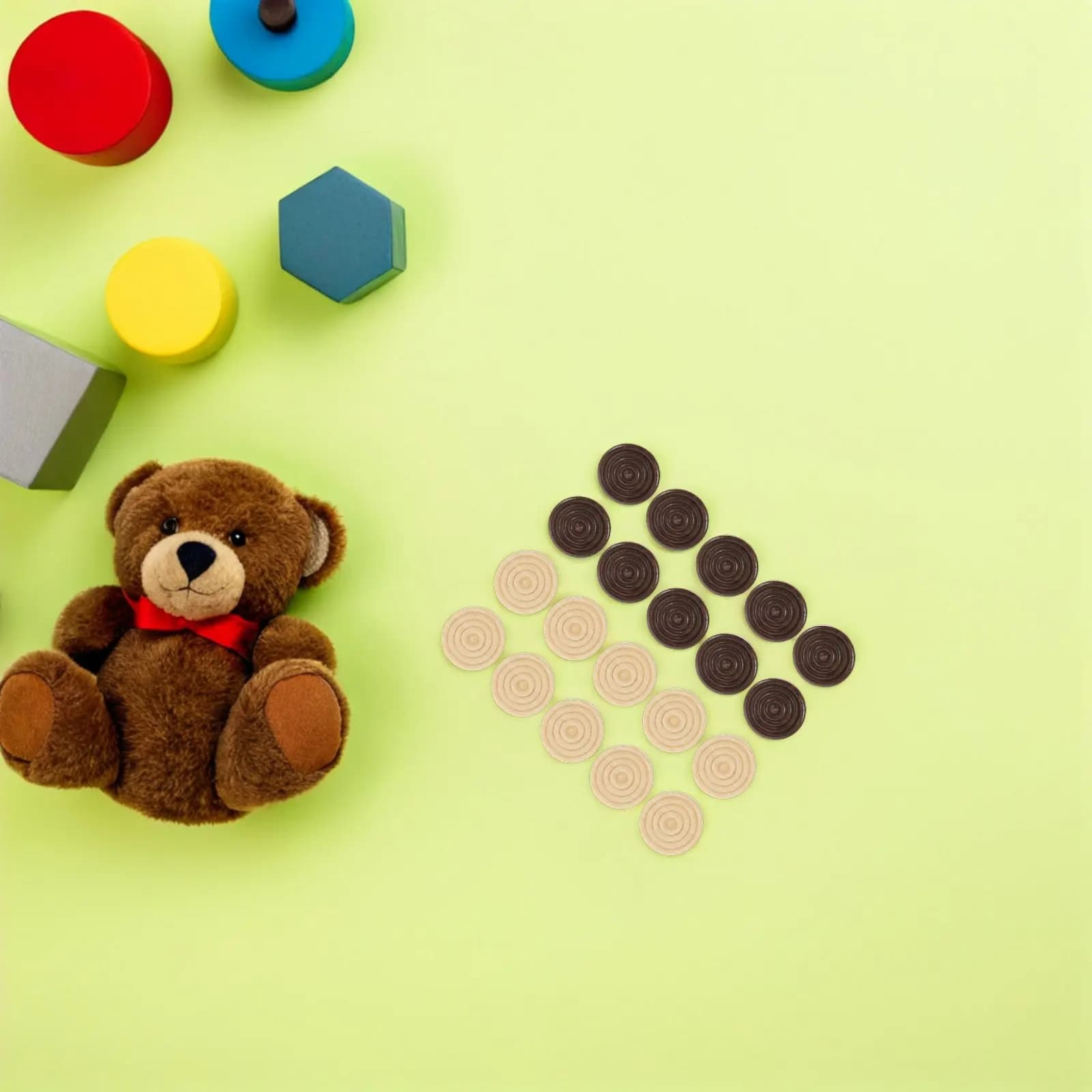 Set di 48 Pezzi Universali in Legno per Gioco degli Scacchi, Testurizzati e Lucidi, per Bambini, Gioco da Tavolo Educativo e Divertente