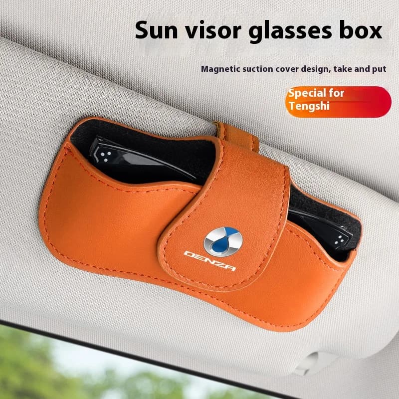 For Denza X N7, N8, D9, DMI Car glasses case, sun visor, sunglasses case storage decorations