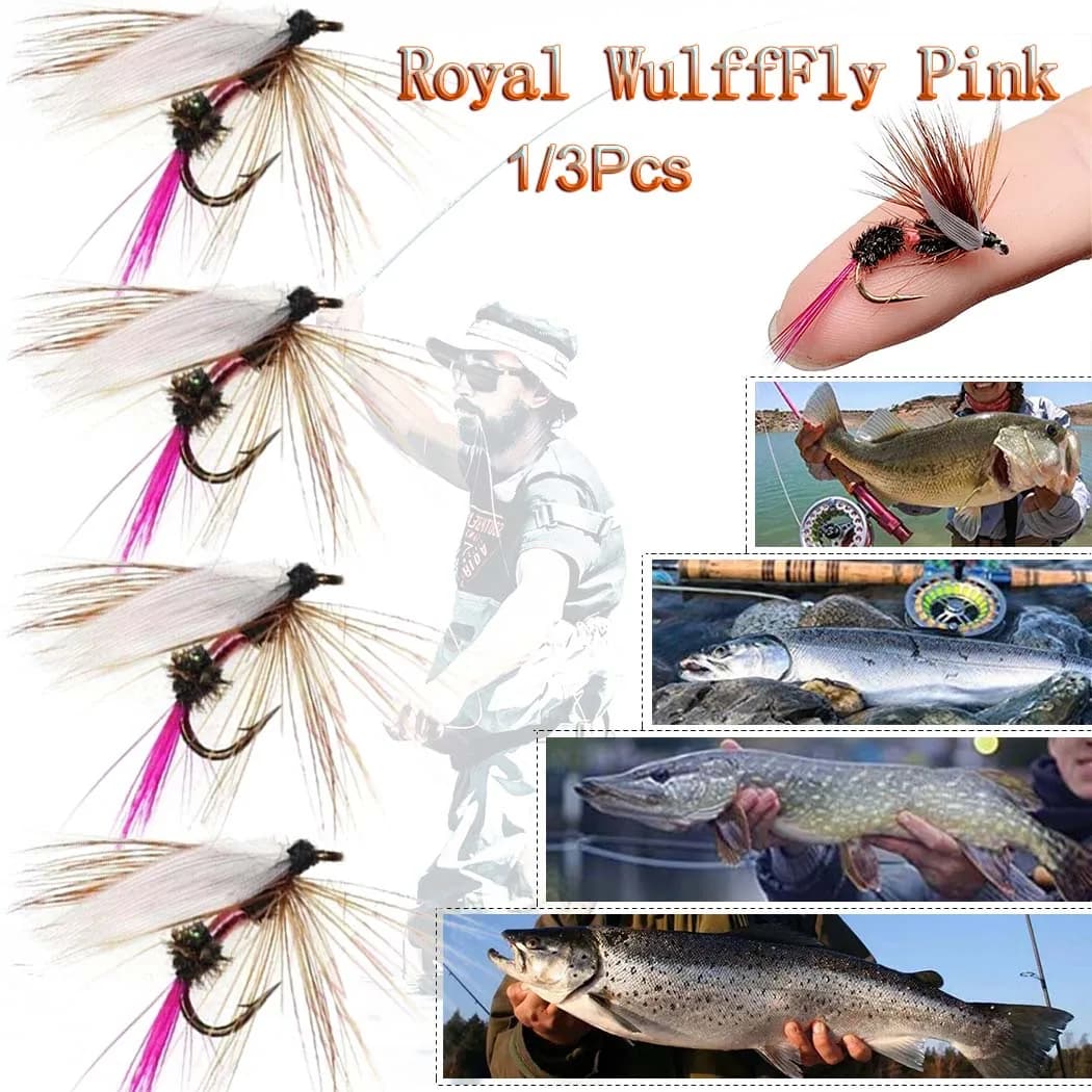1/3Pcs esca per la pesca a mosca ninfa mosche bagnate secche esche bioniche esche da pesca alla trota a mosca