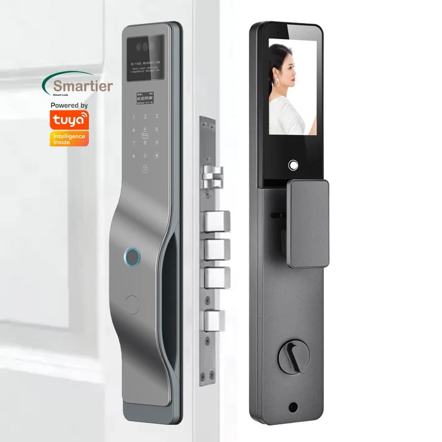 Glomarket 3D Riconoscimento facciale Password biometrica per impronte digitali Serratura intelligente Tuya Wifi Serrature digitali