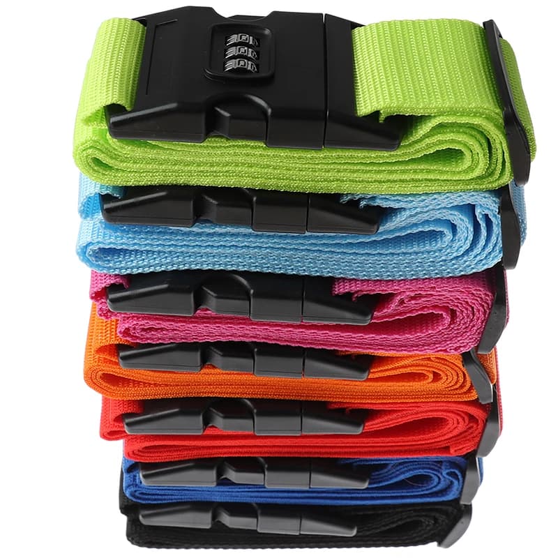 Cinghia di Fissaggio per Valigia da Viaggio in Nylon Resistente con Chiusura di Sicurezza - 1 Pezzo
