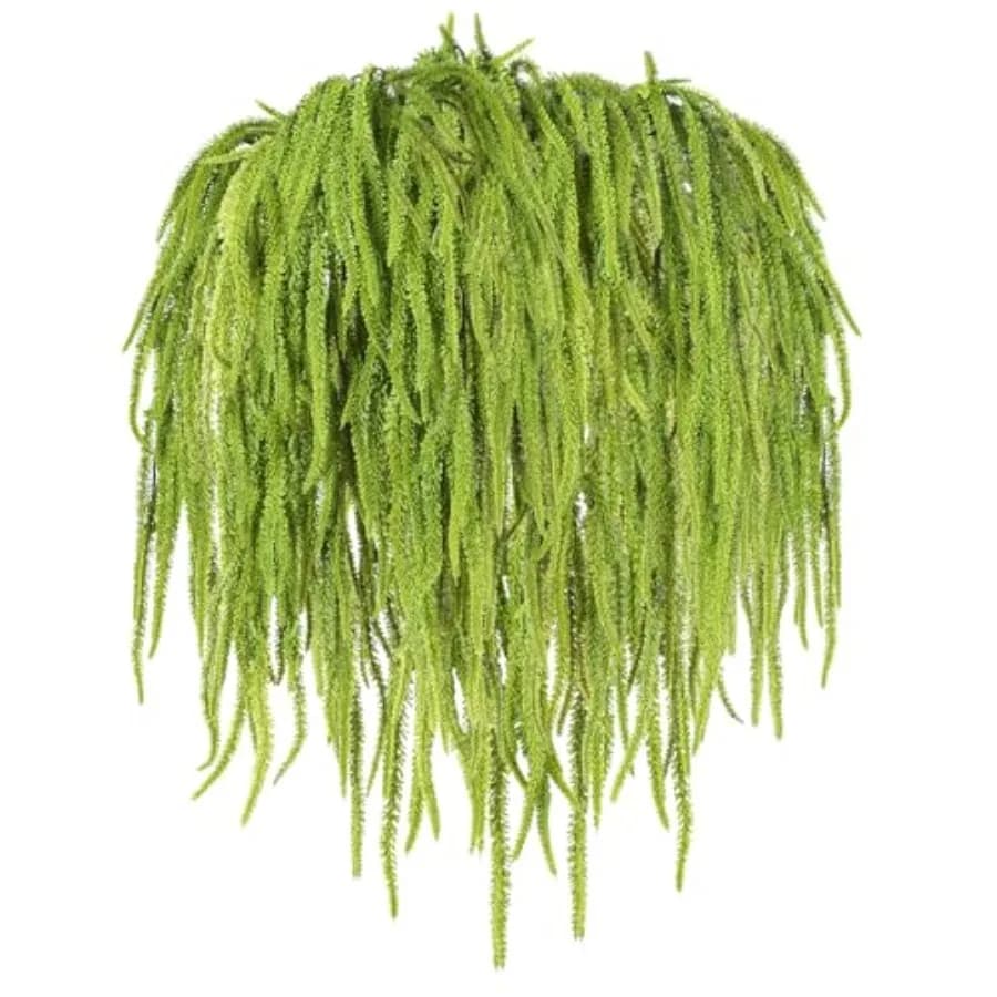 24 Pcs Amaranthus Artificial Flower Faux Amaranthus Hanging Plants Dried Preserved Bleached Wisteria for Wedding DIY Bouquet Ga