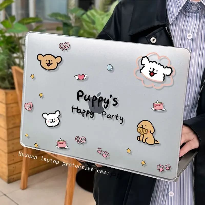 Custodia Lucky Line Puppy per MacBook Neo 13 2026 Air 15 M4 M3, Cover Rigida per MacBook Pro 14 M1 M2 M5 14 16, Accessori Y2K