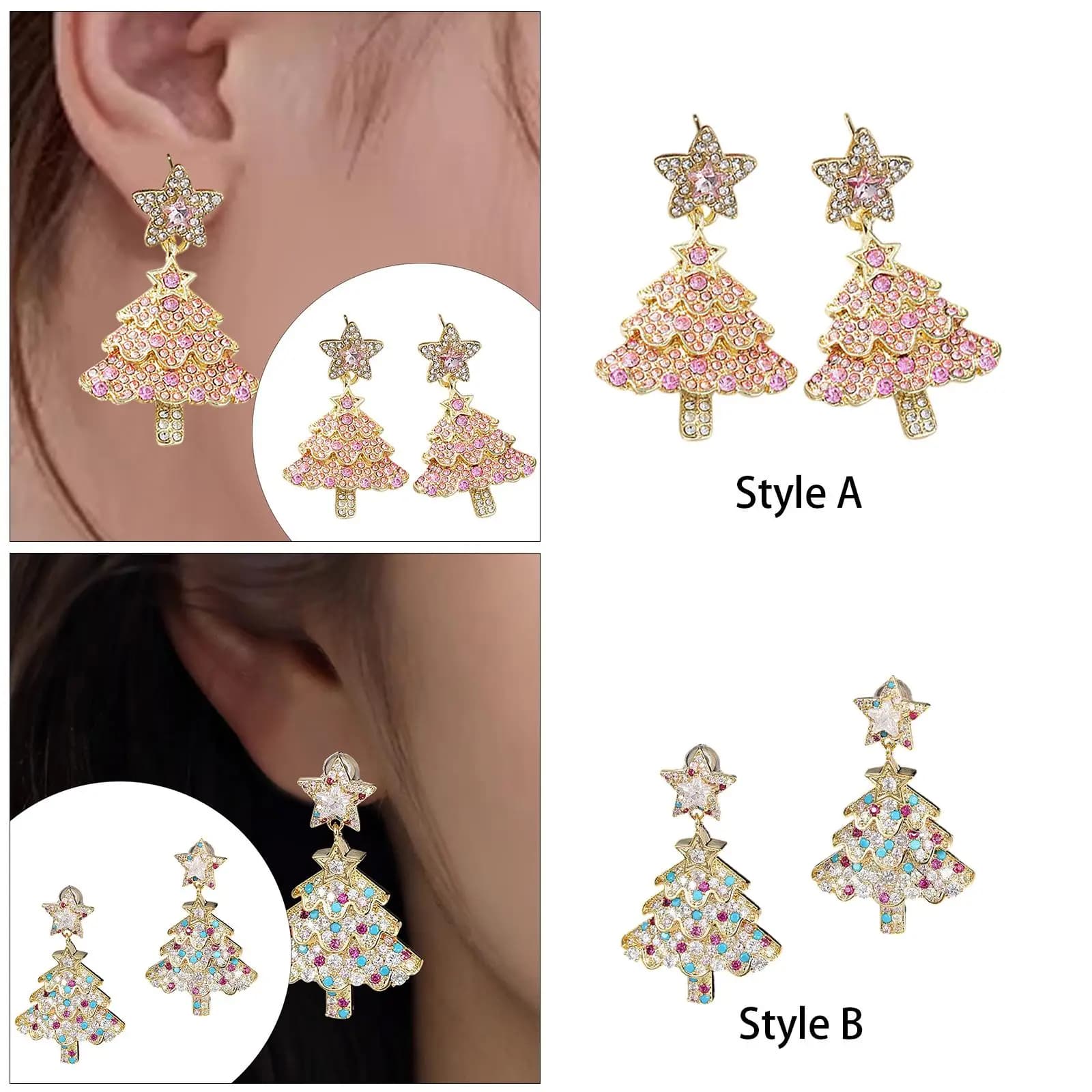 Christmas Tree Earrings Pendant earrings Christmas