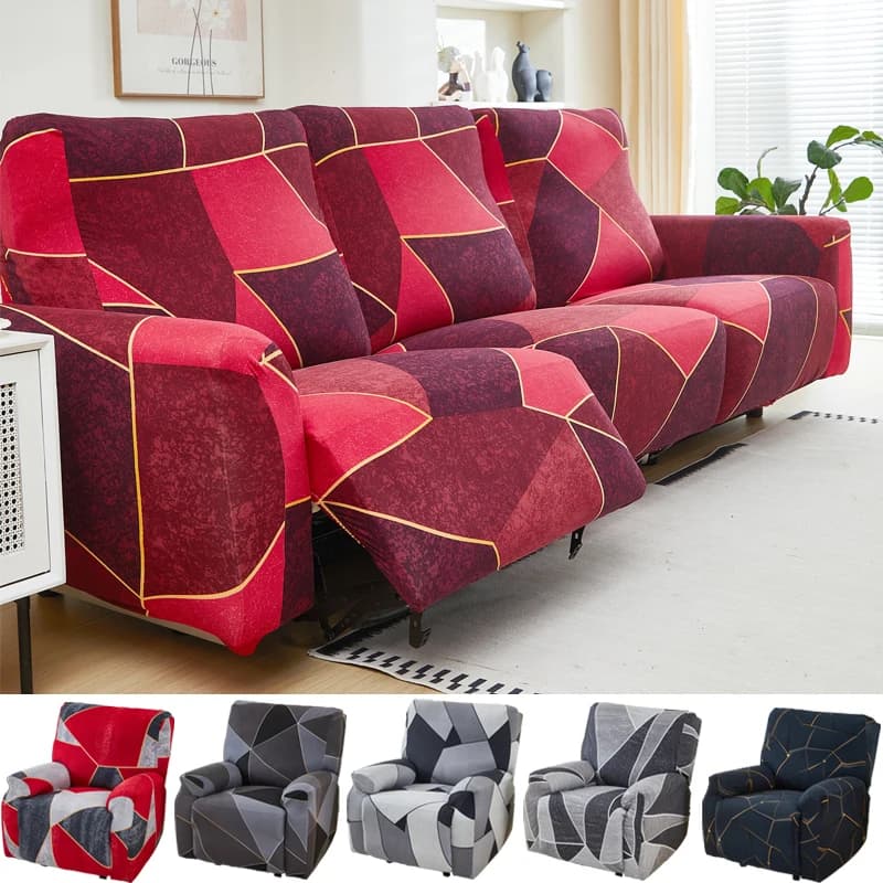 New 1/2/3 Seat Recliner Cover Stretch Couch Cover for Recliner Sofa Chair Cover for Kids, Pets, Dog and Cat