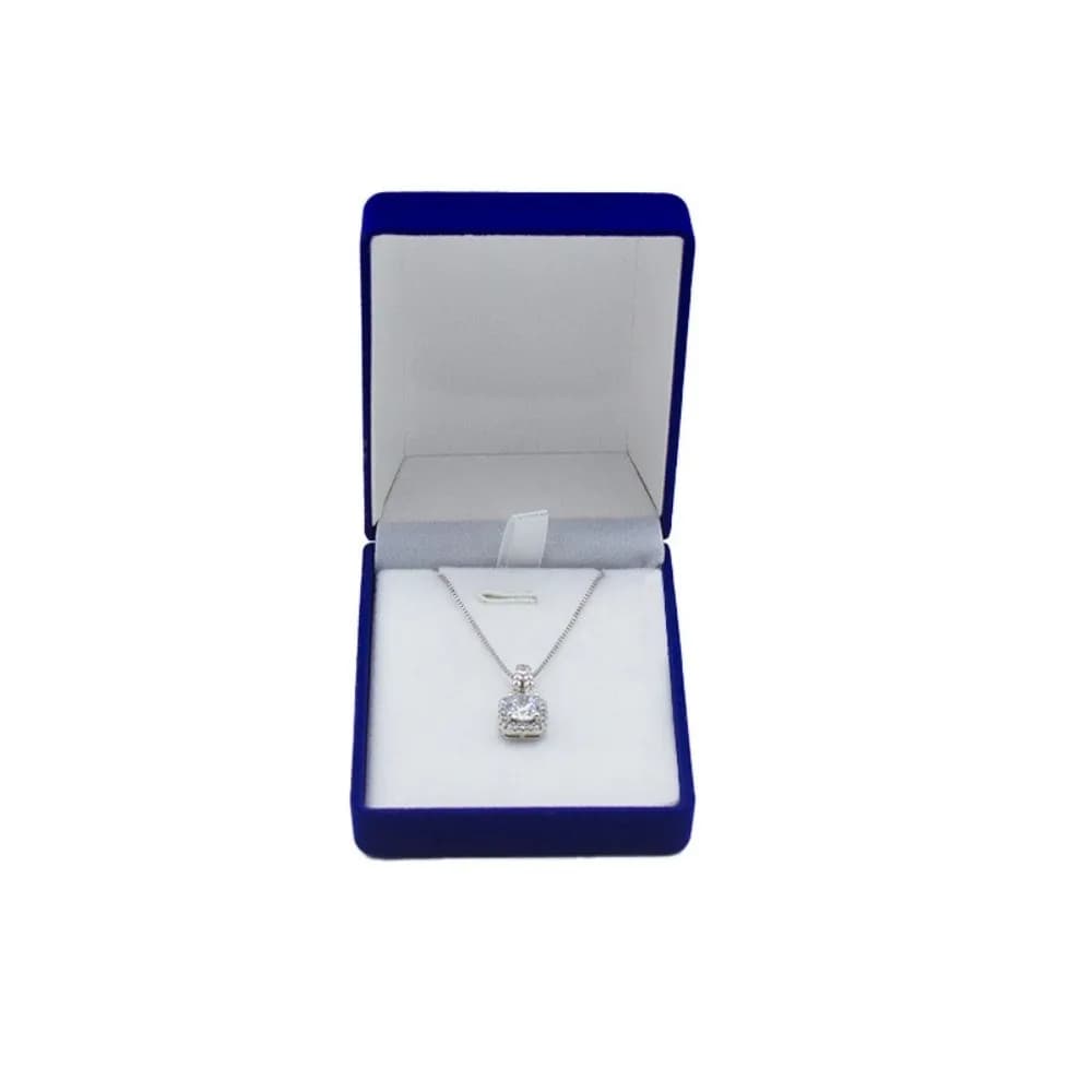 Velvet Necklace Storage Box Solid Color Square Velvet Jewelry Box Multi-functional Portable Jewelry Display Box Jewelry Storage