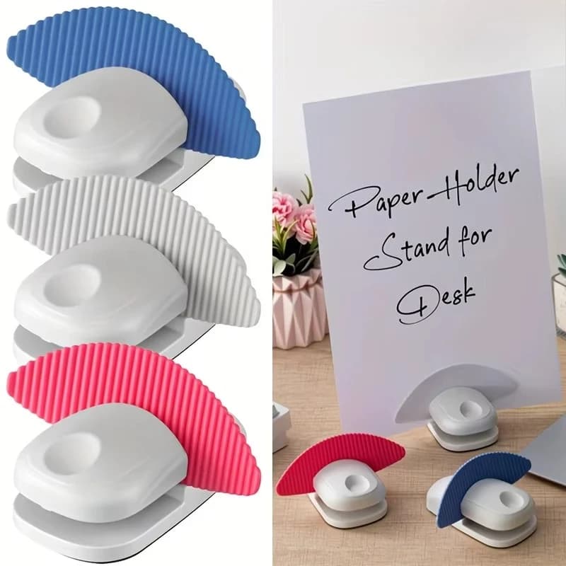 Porta documenti portatile con base antiscivolo - Porta carta A4 per ufficio, digitazione, lettura - Organizzatore da scrivania in plastica resistente