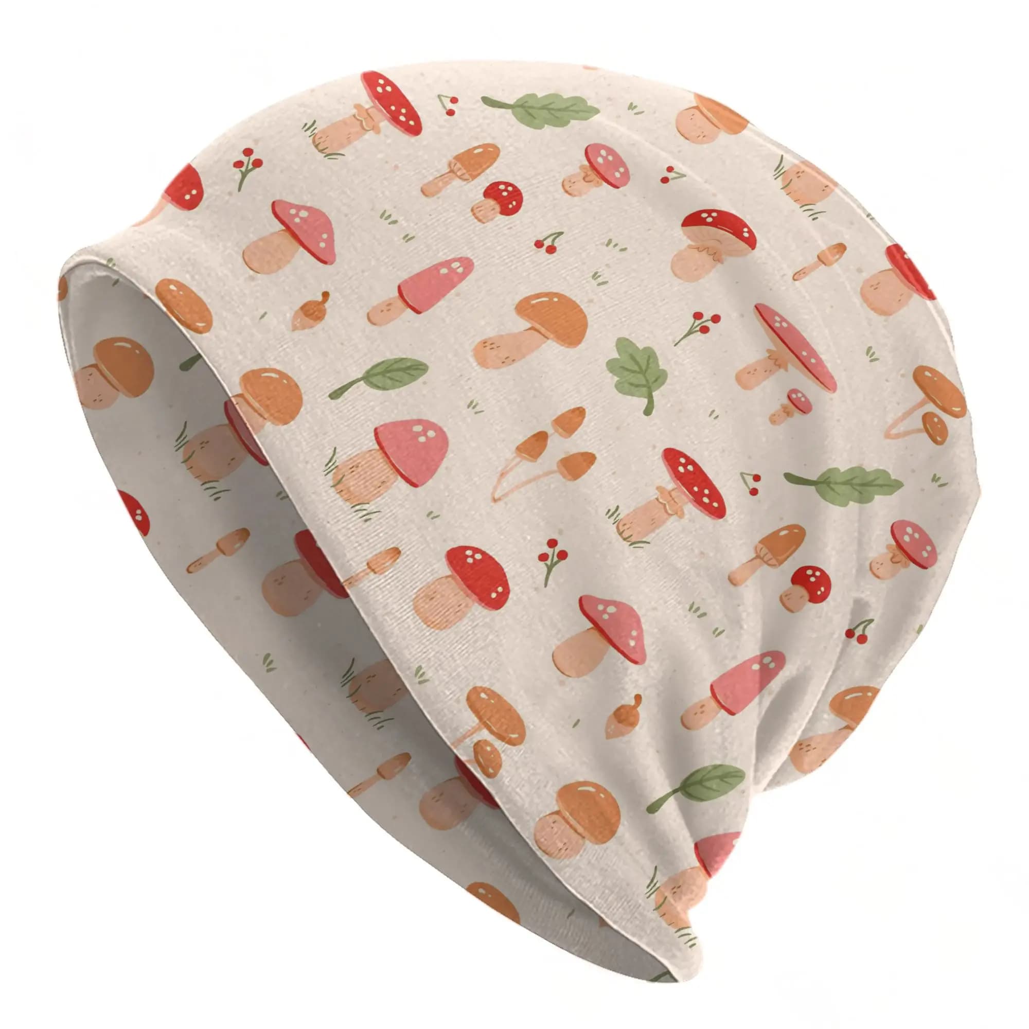 Kawaii Fungus Shape Hats, Unisex Cool Caps for Road, Hot Double Use Summer Hats