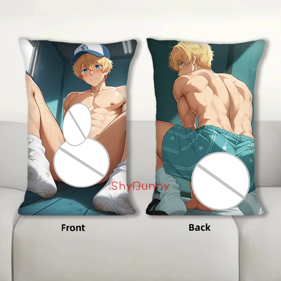 Dakimakura Anime OSHI NO KO Aqua Hoshino Federa per cuscino per il corpo Cuscino per divano Stampa fronte-retro Federa per cuscino 40X60 cm