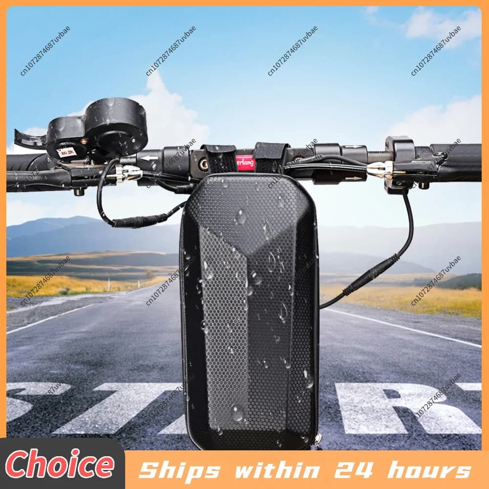 Electric Scooter Handle Bar Bag Waterproof EVA Hard Case Skateboard Front Pouch Biking Portable Dustproof Cycling Part