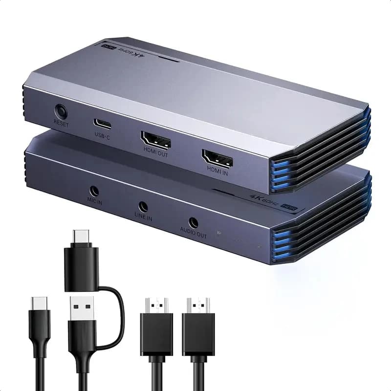 UGREEN Scheda di Acquisizione Video HD-MI 4K@60Hz, 1080P@240Hz USB 3.0 a Bassa Latenza con VRR e HDR