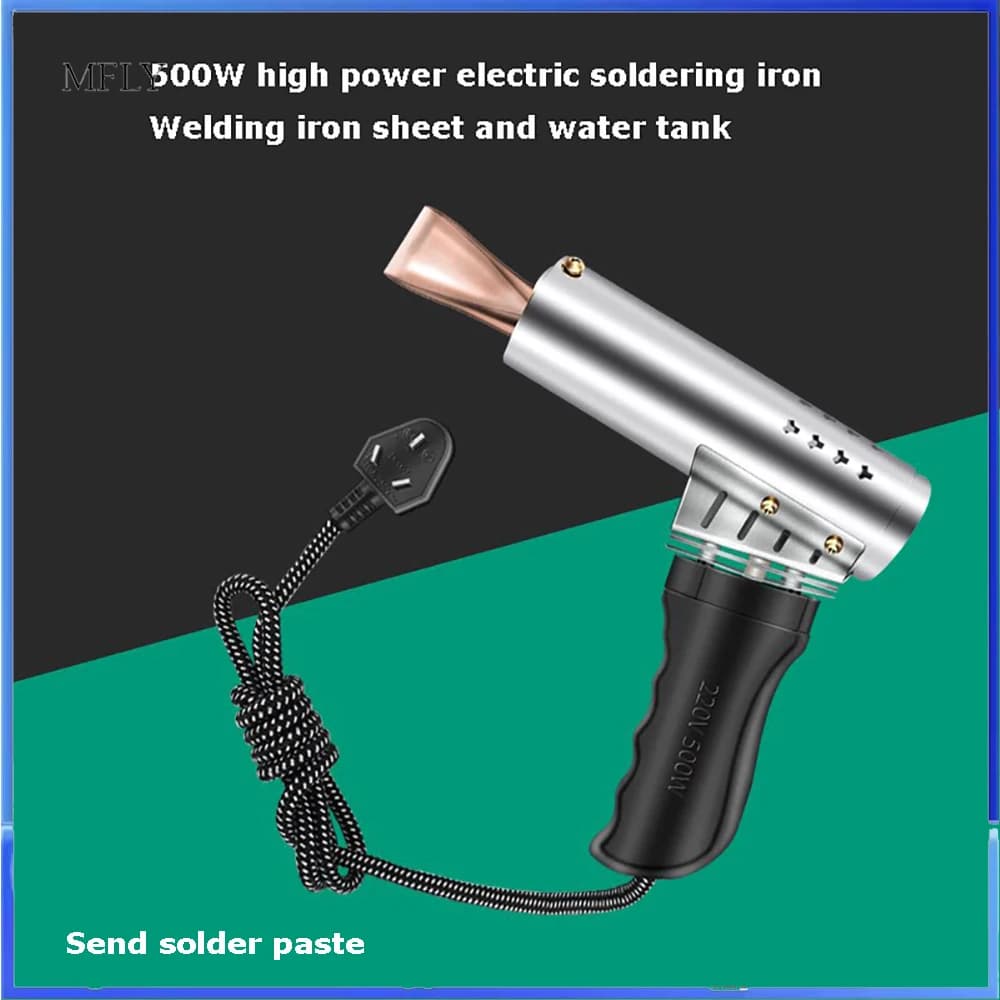 Saldatore Elettrico a Testa Piatta con Riscaldamento Esterno in Rame, 500W ad Alta Potenza, Tipo Pistola