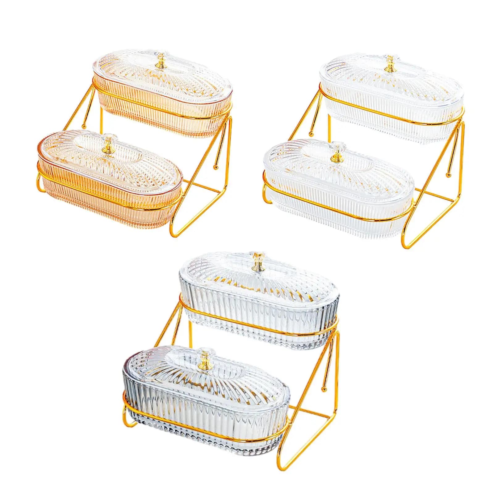 Piatto di frutta secca 2 livelli Multiuso Ciotole di frutta Vassoio da portata Antipasti Vassoio da portata per Antipasti Noci Cupcake Caramelle Casa