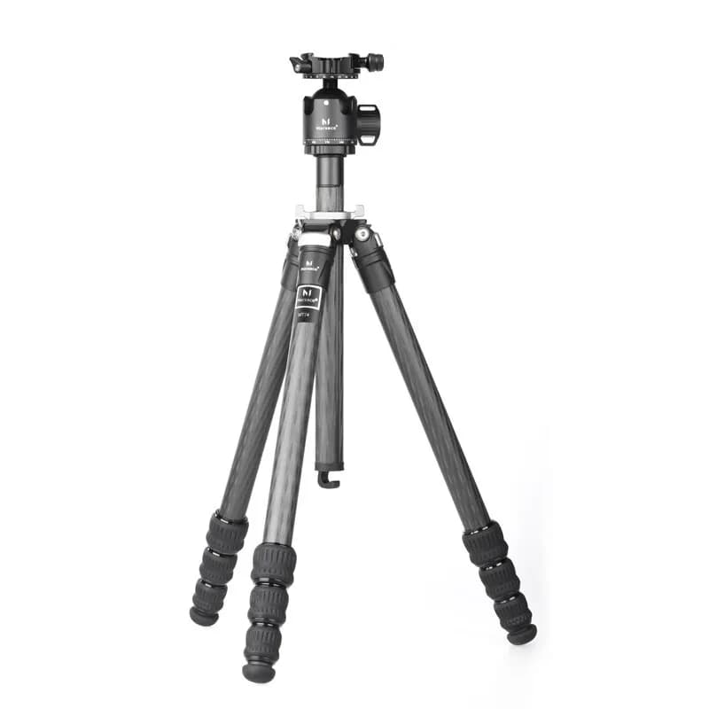 Marsace MT24+XB-2R/MT24S+XB-2R Professional Carbon Fiber Tripod and Head Kit (Upgraded Version)