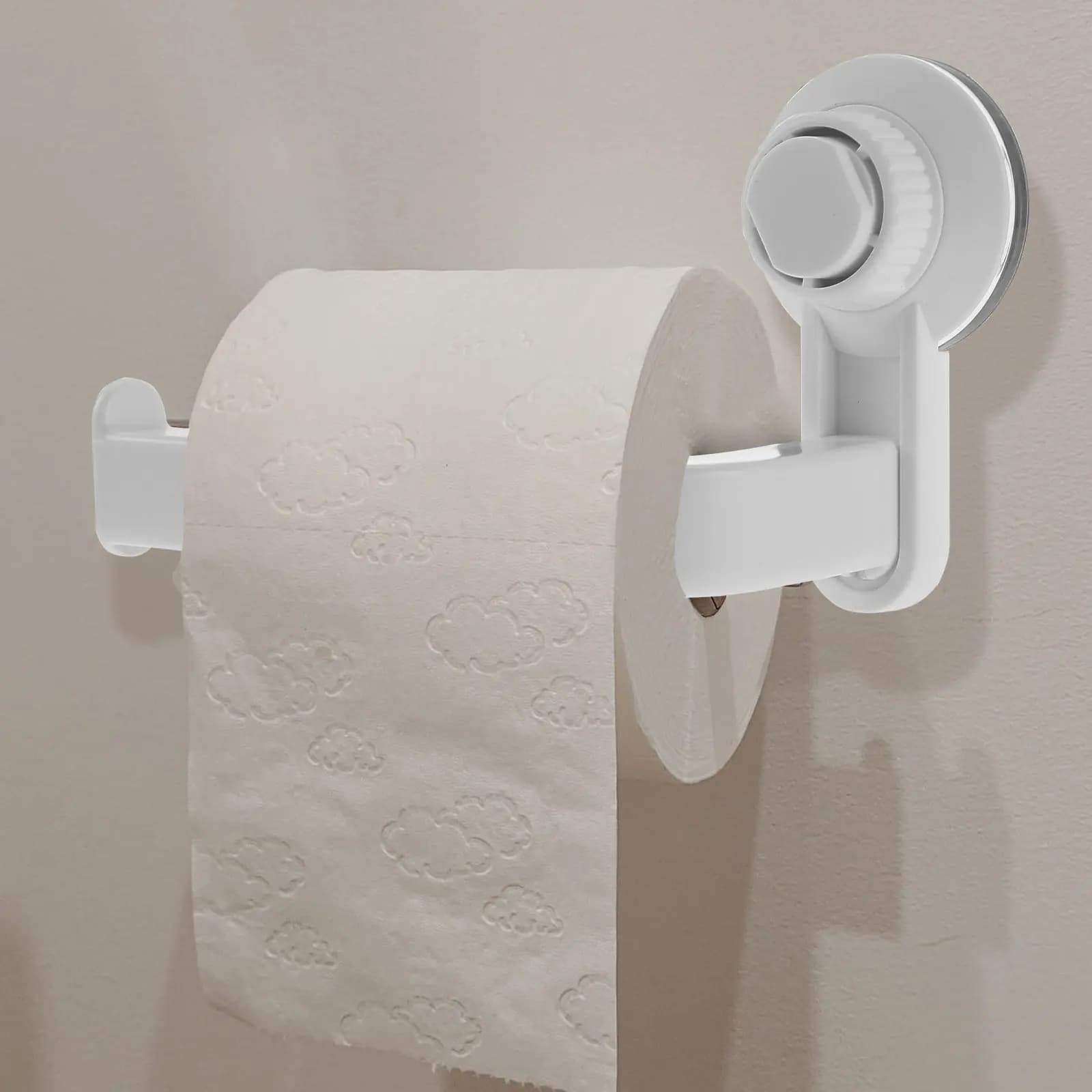 Toilet Paper Holder Heavy Duty Rustproof Wall Mounted Easy Clean Modern Rack for Bathroom Kitchen