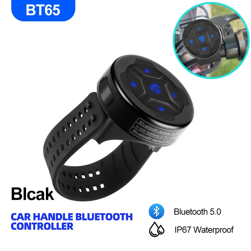 Telecomando Wireless intelligente universale impermeabile Bluetooth 5.0 Controller multimediale per casco auricolare moto Bike manubrio