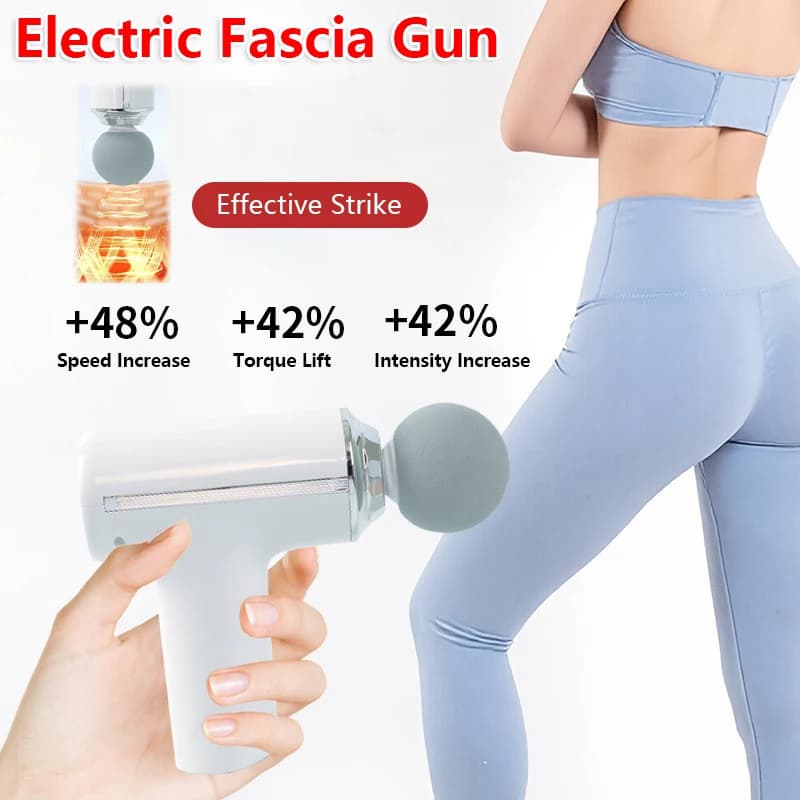 2026 New Rechargeable Massage Gun Wireless Muscle Relaxation Portable Stripper Mini Deep Fabric Massage for Gym Home Travel